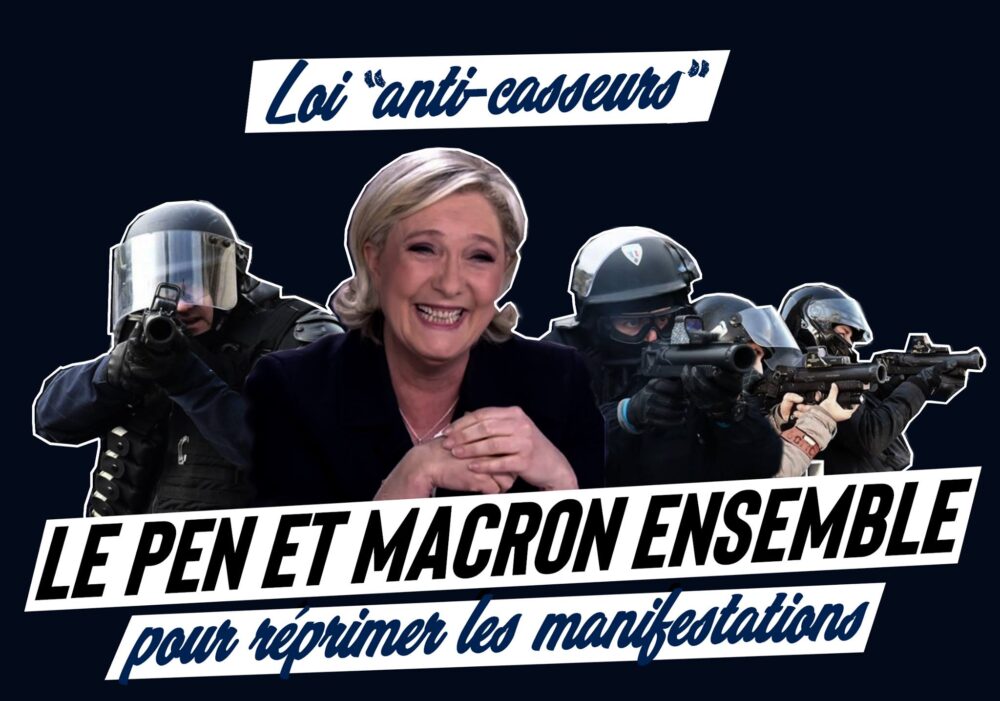 Le Pen et Macron : ensemble pour réprimer les Gilets Jaunes