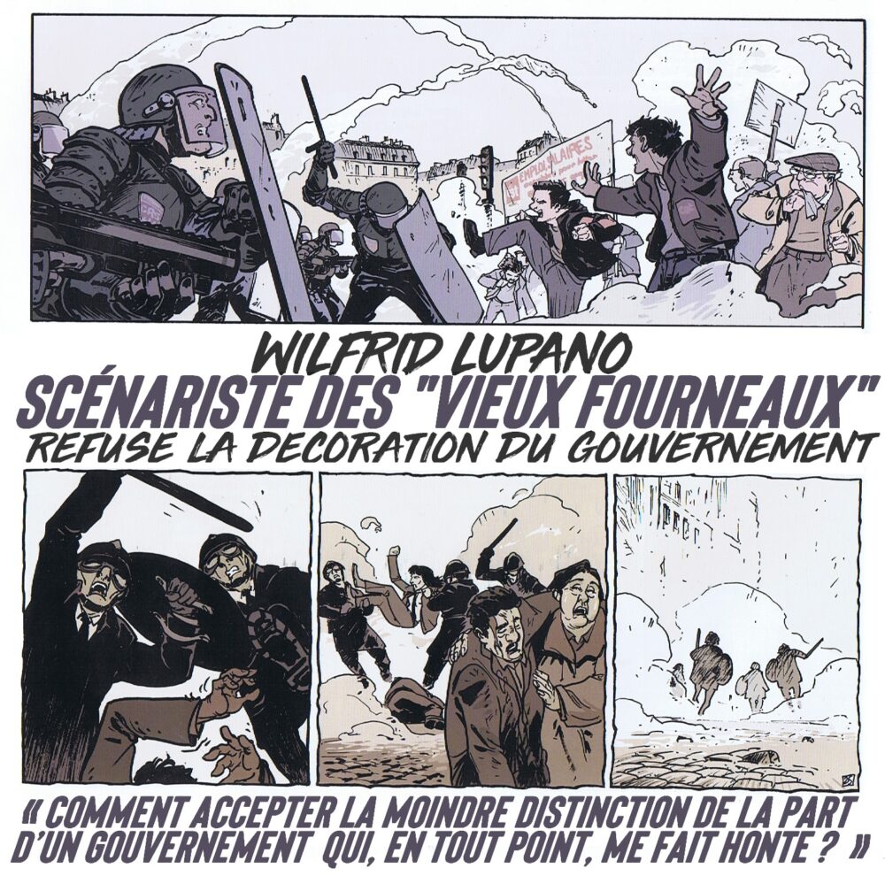 Lupano, l’auteur des « Vieux fourneaux », refuse la décoration du gouvernement