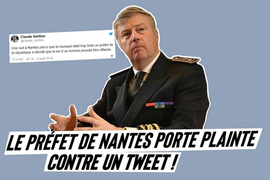 Le préfet de Nantes porte plainte contre un tweet