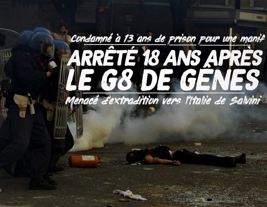 Arrêté 18 ans après le G8 de Gênes !
