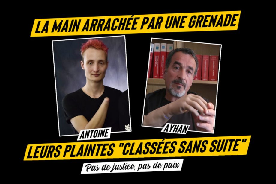 Antoine & Ayhan, la main arrachée par une grenade : plaintes classées sans suite