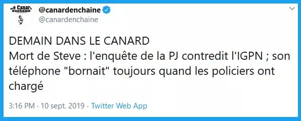 Noyade de Steve : encore un mensonge d’État !