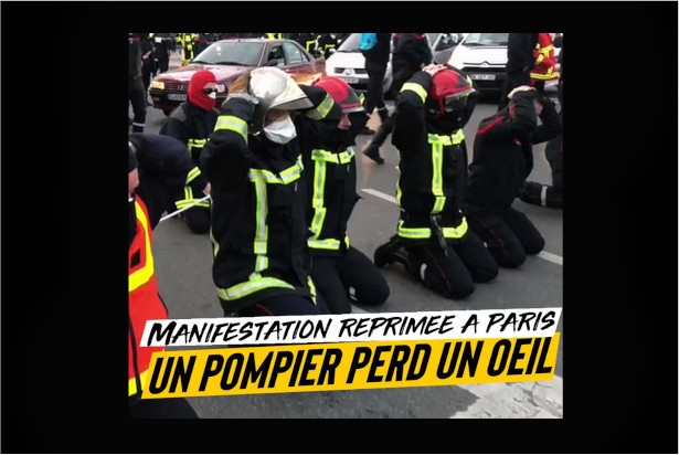 Manifestation réprimée à Paris : un pompier perd un œil !