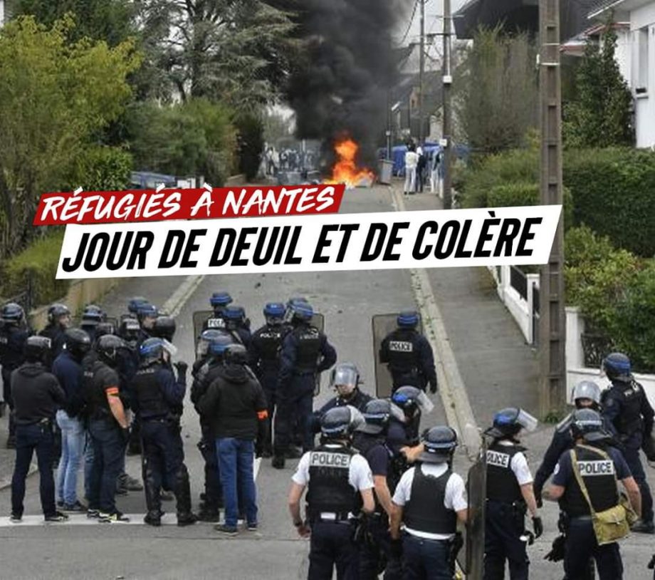 Réfugiés à Nantes : jour de deuil et de colère
