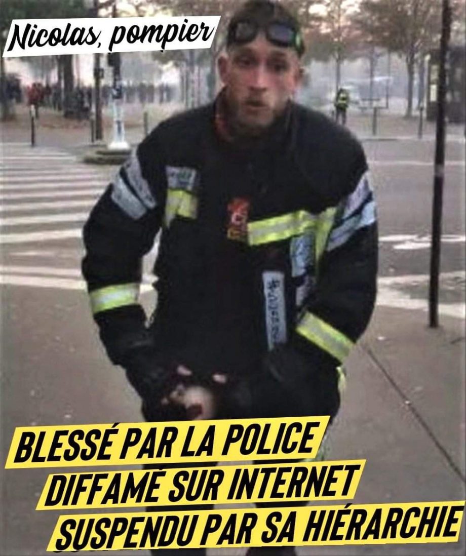 Nicolas, pompier : blessé par la police, diffamé sur Internet, suspendu par sa hiérarchie