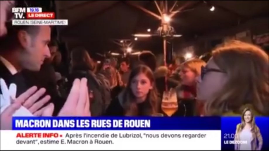 Macron bien accueilli à Rouen !