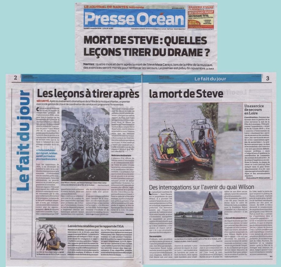 Mort de Steve : hallucination dans la presse locale !
