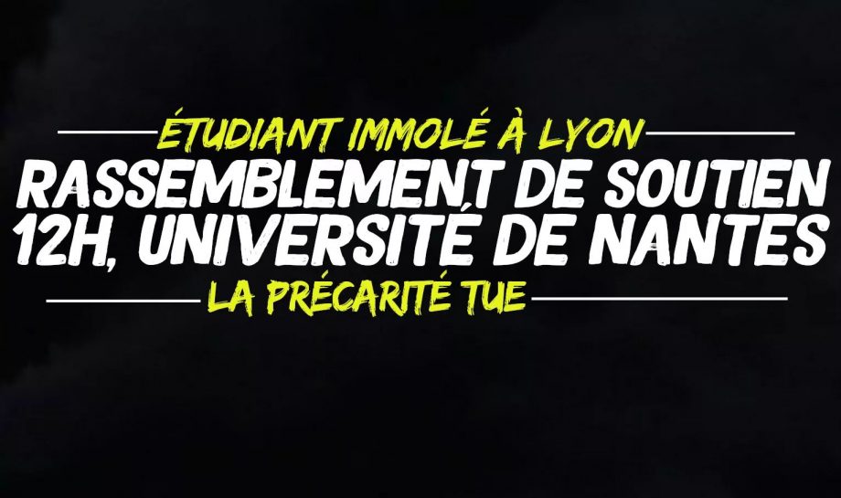 Appel à rassemblement à l’Université de Nantes
