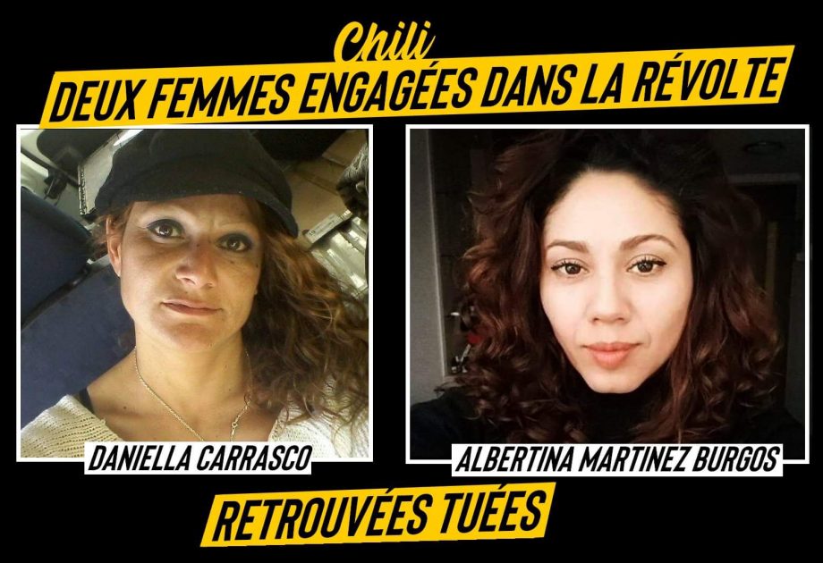 Chili : deux femmes engagées dans la révolte tuées
