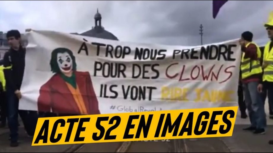 Acte 52 : des milliers de personnes dans les rues