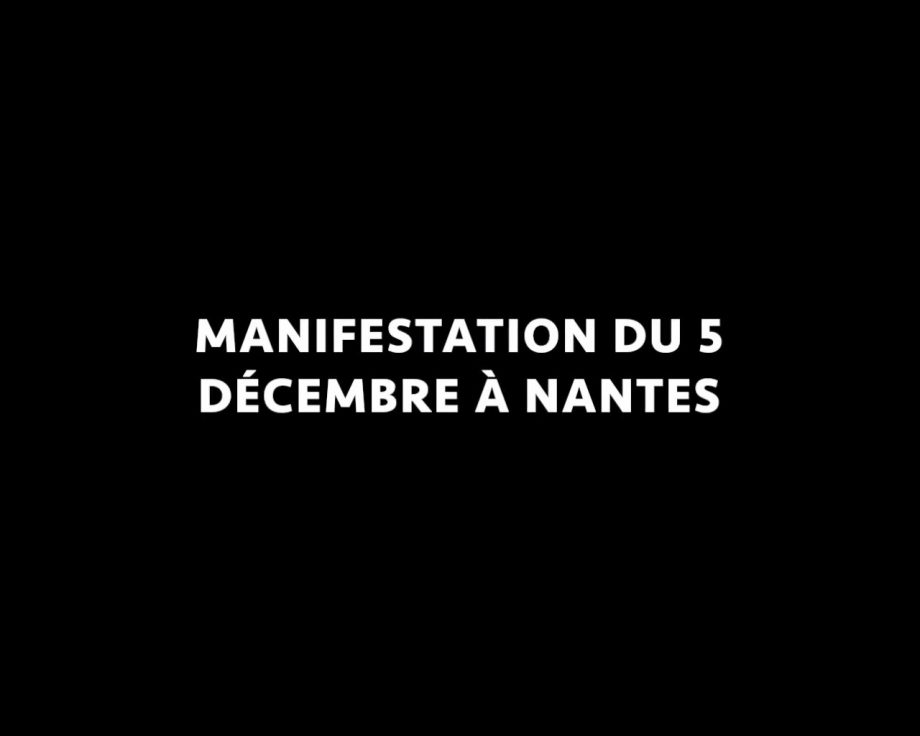 Nantes : retour en images sur la manifestation du 5 décembre