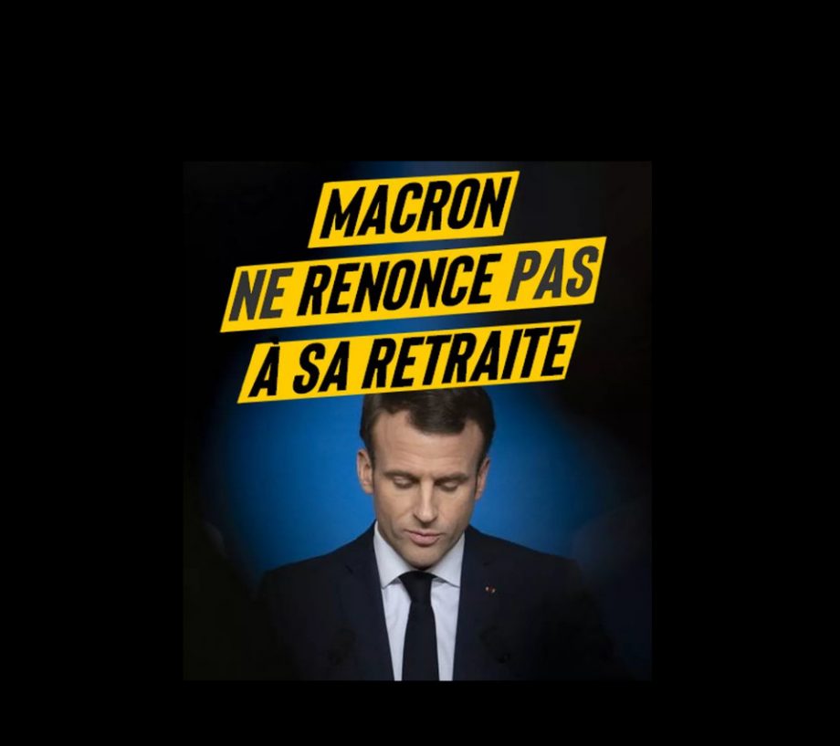 Macron ne renonce pas à sa retraite