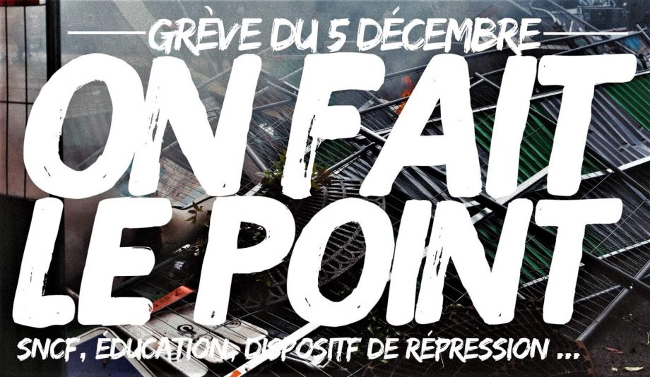 Un point sur la grève du 5 décembre