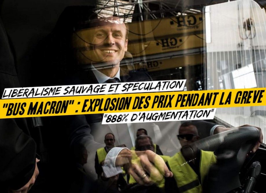 «Bus Macron» : explosion des prix pendant la grève