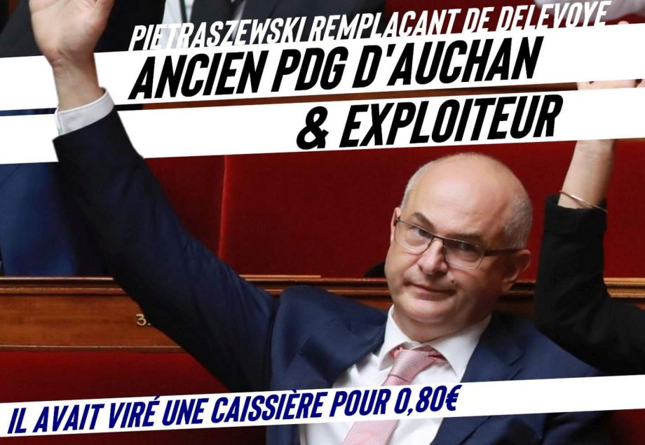 Pietraszewski, remplaçant le Delevoye, ancien PDG d’Auchan et exploiteur