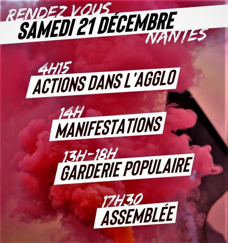 Samedi 21 décembre : agenda nantais
