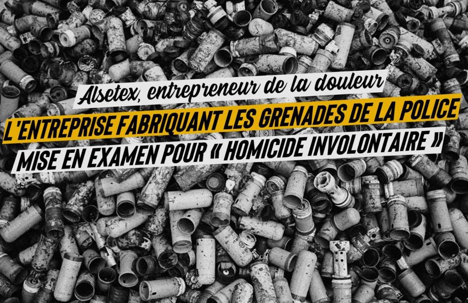 L’entreprise qui fabrique les grenades de la police mise en examen pour « homicide involontaire »