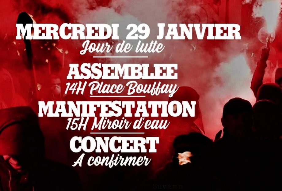 Mercredi 29 janvier : jour de lutte