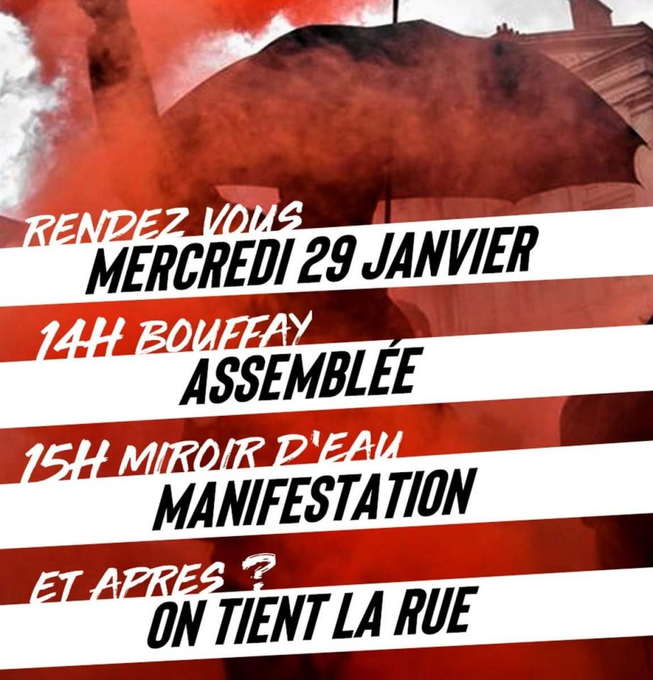 Rappel des rendez-vous du mercredi 29 janvier