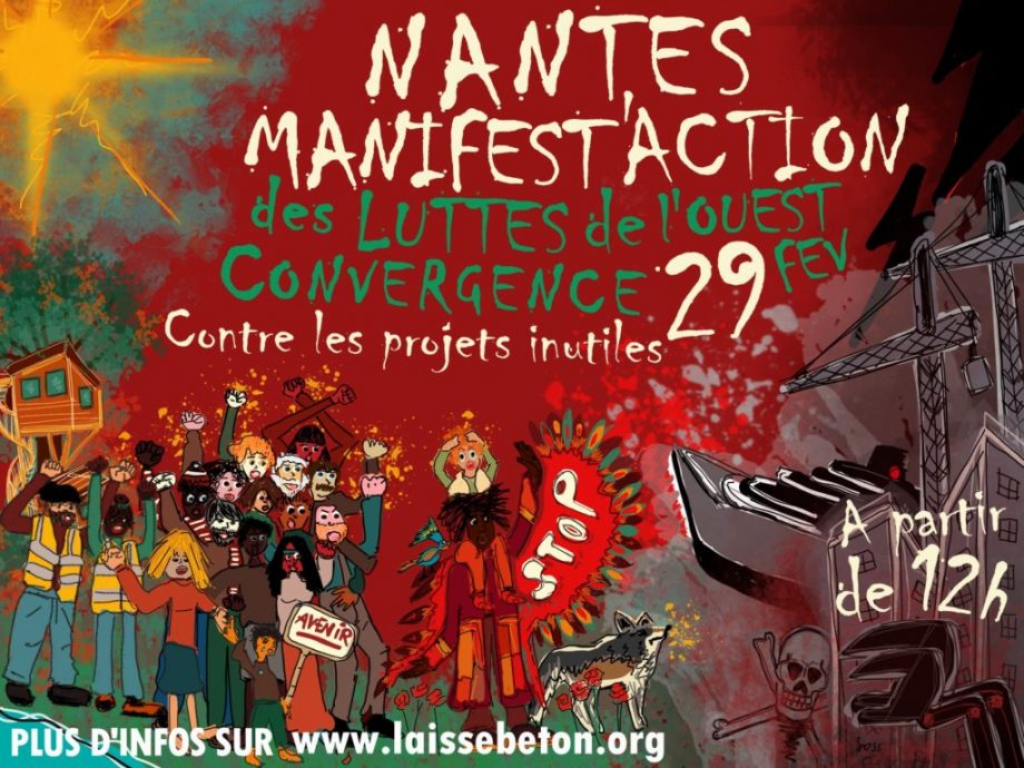 Samedi 29 février : convergence à Nantes contre les projets inutiles