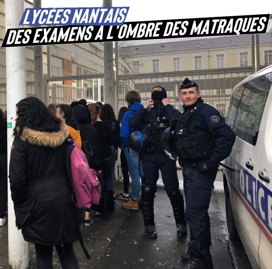 Lycées nantais : des examens à l’ombre des matraques