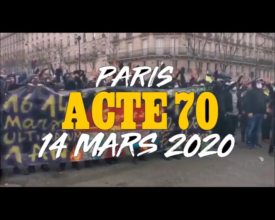 14 Mars à Paris : dernière révolte avant confinement ?