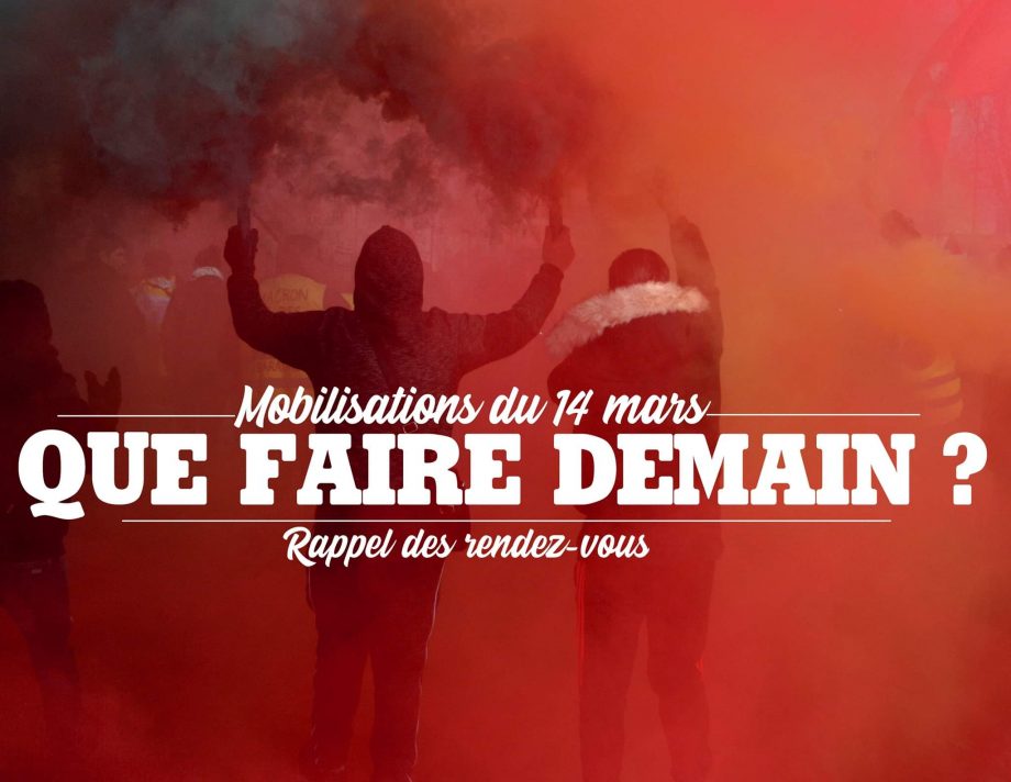Mobilisations du 14 mars : que faire demain ?