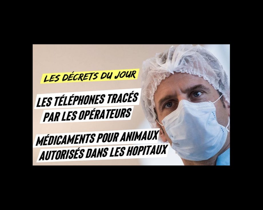 Les décrets du jour : médicaments pour animaux et traçage des téléphones