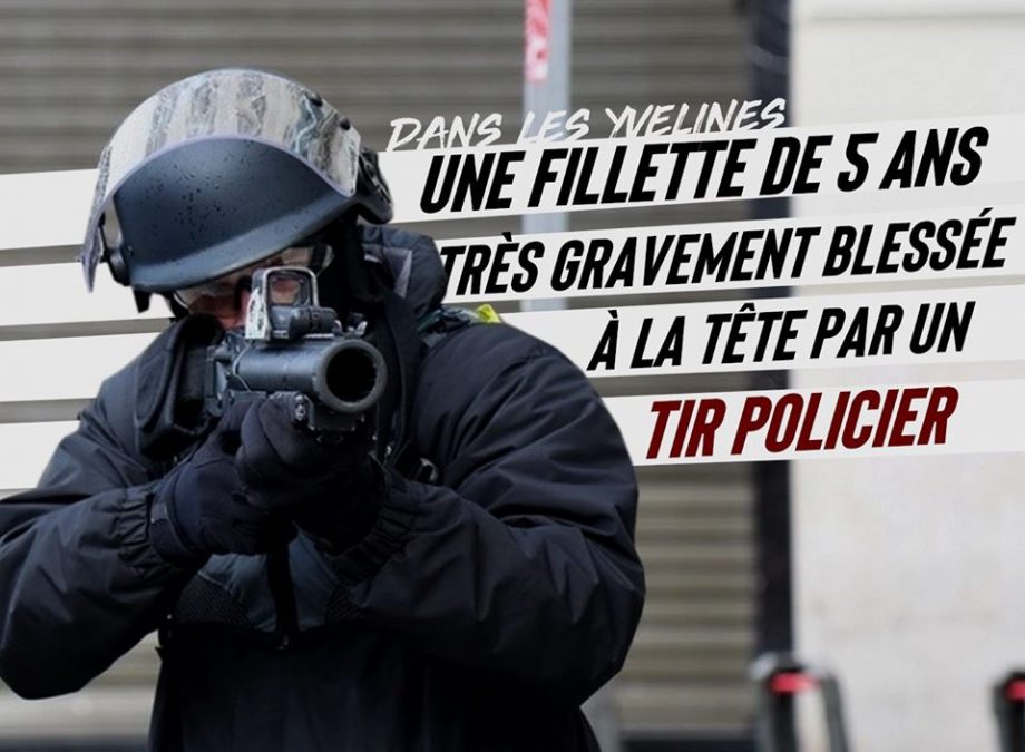 Yvelines : une fillette de 5 ans très gravement blessée par un tir policier