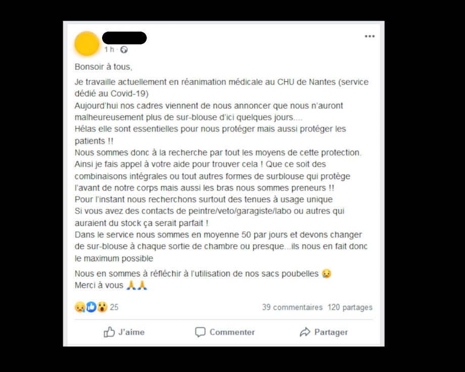Urgent ! Le service réanimation du CHU de Nantes manque de matériel