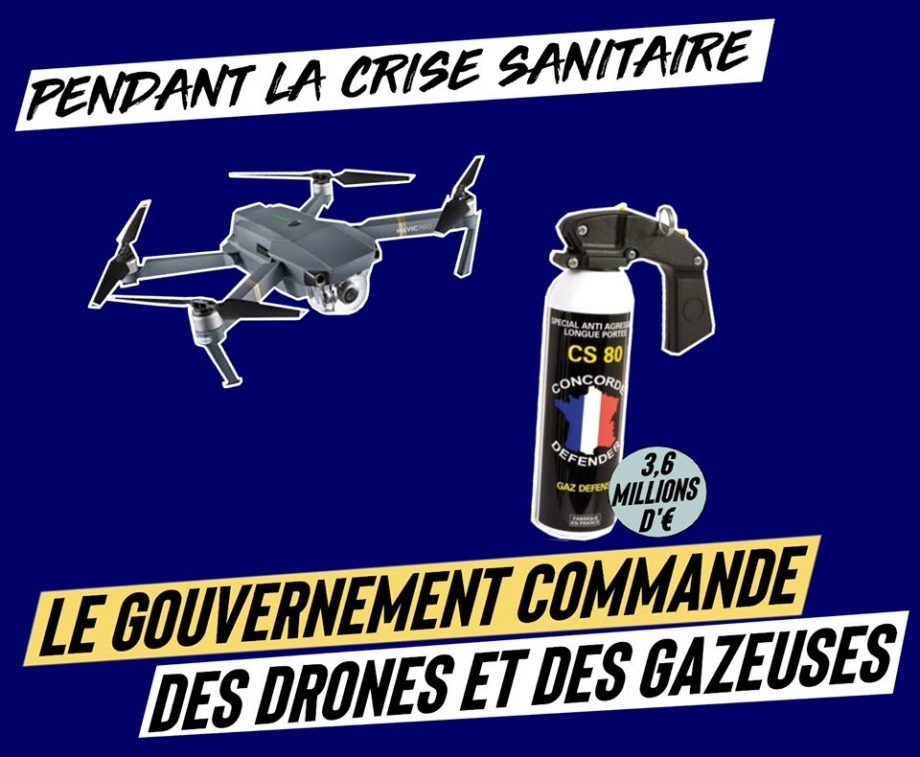Pendant la pandémie, le gouvernement commande des drones et des gazeuses