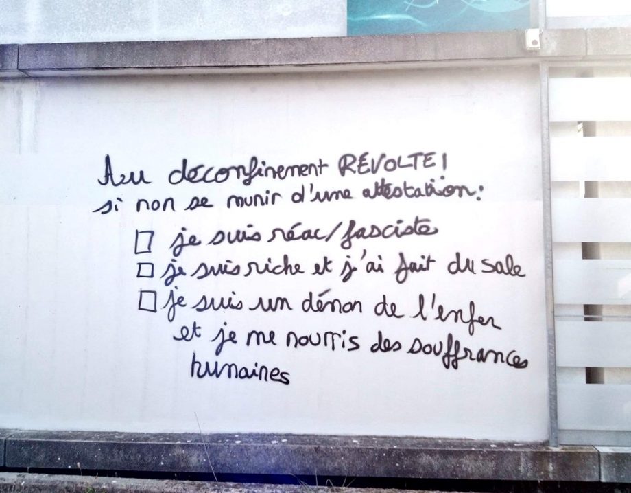 Messages de la rue vus à Nantes