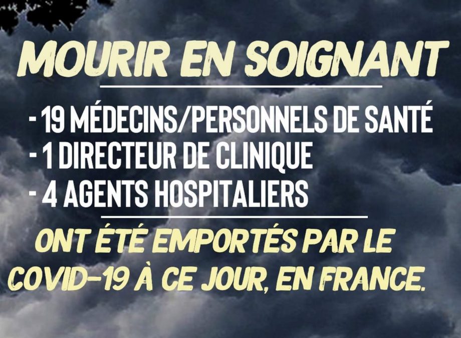 Mourir en soignant