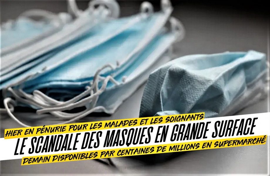 Le scandale des masques en grande surface