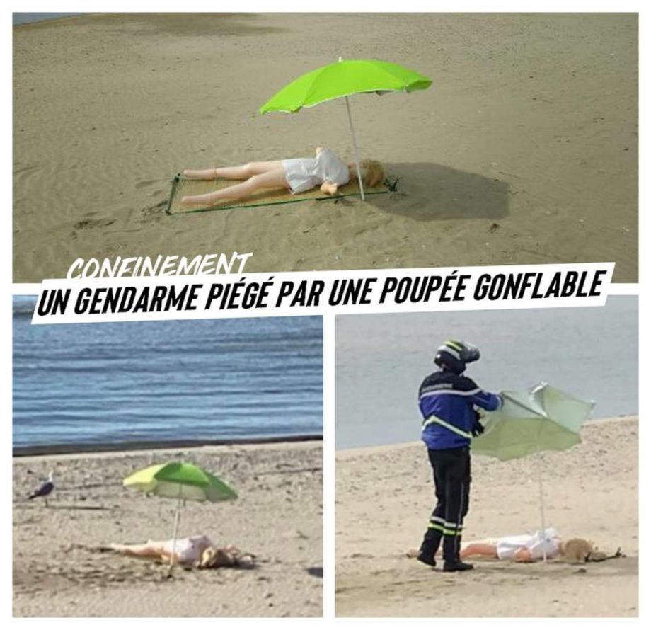 Chronique du confinement : un gendarme piégé par une poupée gonflable