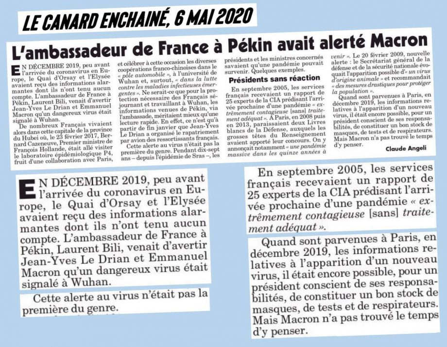 Dès le mois de décembre, Macron refusait la commande de masques