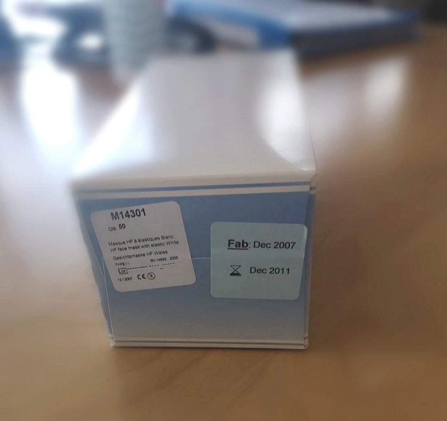 Dans les hôpitaux nantais, des masques périmés depuis… 2011 !