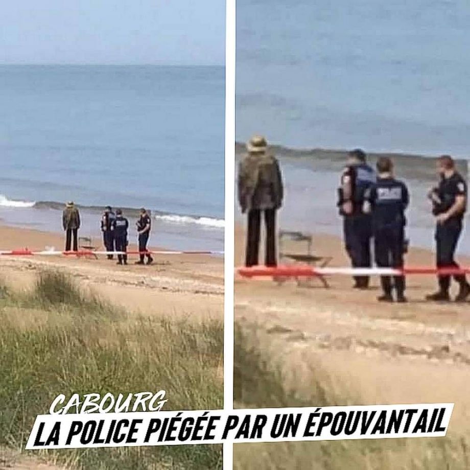 Cabourg : la police piégée par un épouvantail