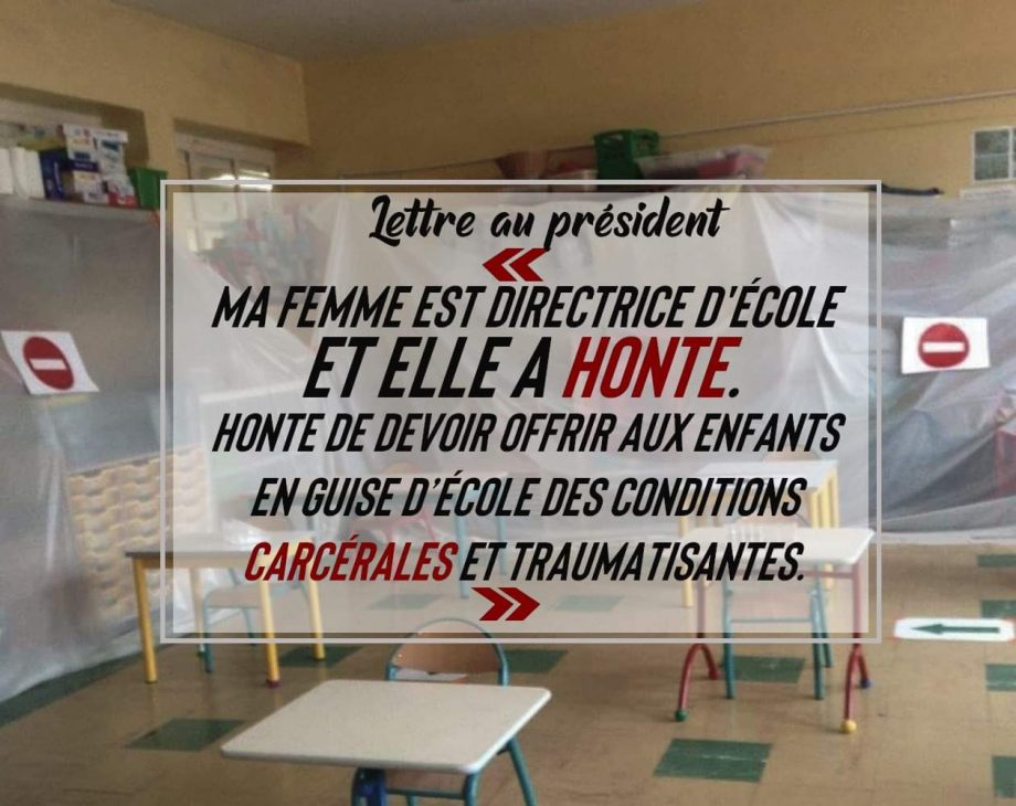 Écoles : lettre au Président