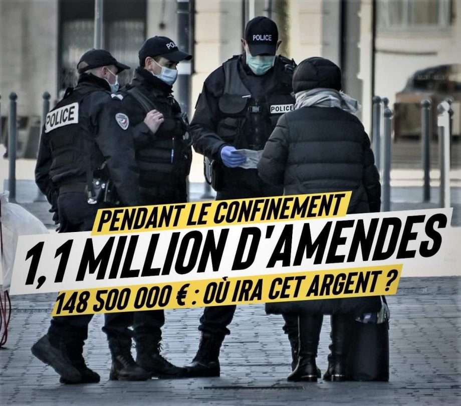 Bilan du confinement : 1,1 million d’amendes