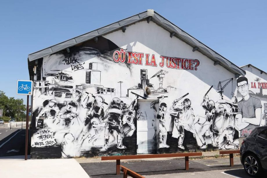 Nantes : la fresque hommage refaite à neuf