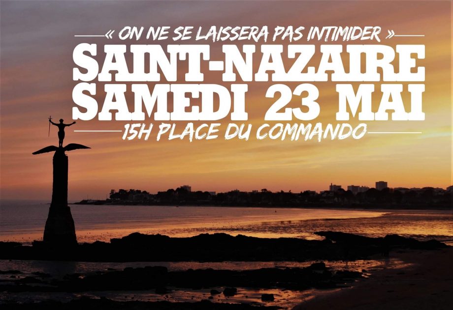 «On ne se laissera pas intimider» : rassemblement à Saint-Nazaire samedi 23 mai