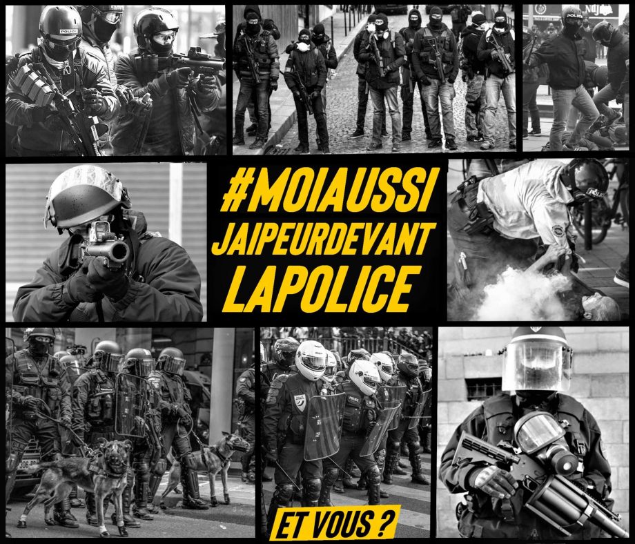 #MoiAussiJaiPeurDevantLaPolice : faire peur est la fonction même de la répression