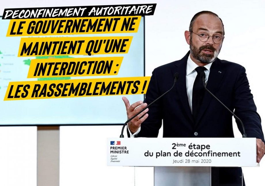 Le gouvernement ne maintient qu’une interdiction : les rassemblements !