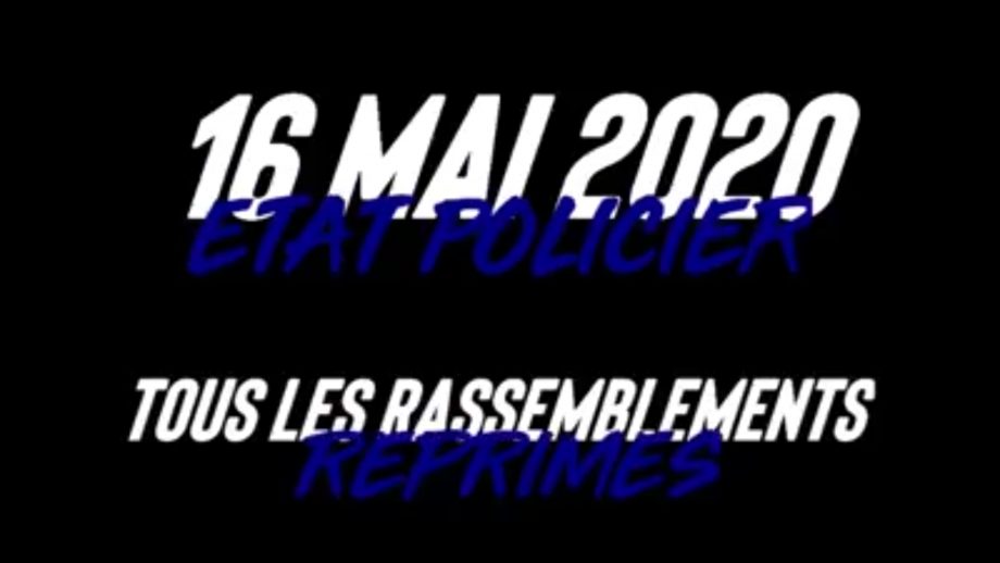 Déconfinement : le droit de manifester a été aboli