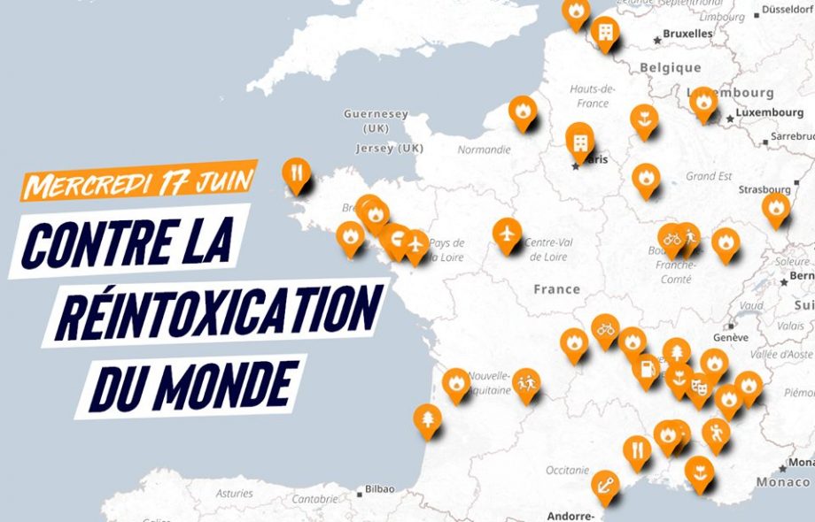 Demain mercredi : des actions dans tout le pays contre la réintoxication du monde !
