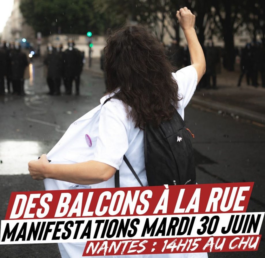 Des balcons à la rue : nouvelles manifestations pour l’hôpital mardi 30 juin