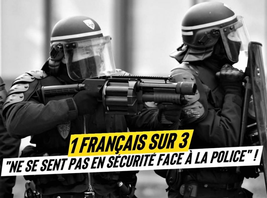 Sondage : « Un français sur trois ne se sent pas en sécurité face à la police »