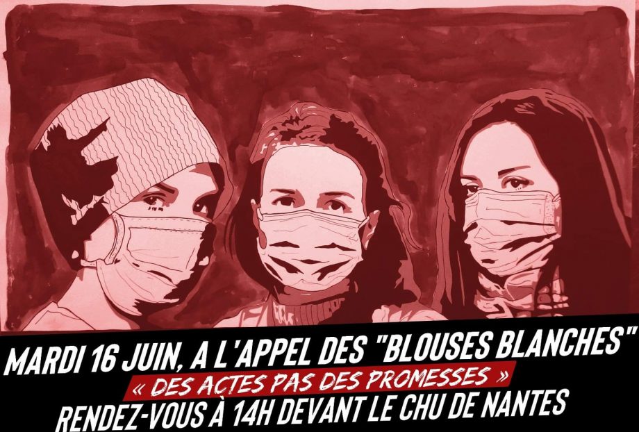 16 Juin : Manifestation de soutien à l’hôpital public à l’appel des blouses blanches