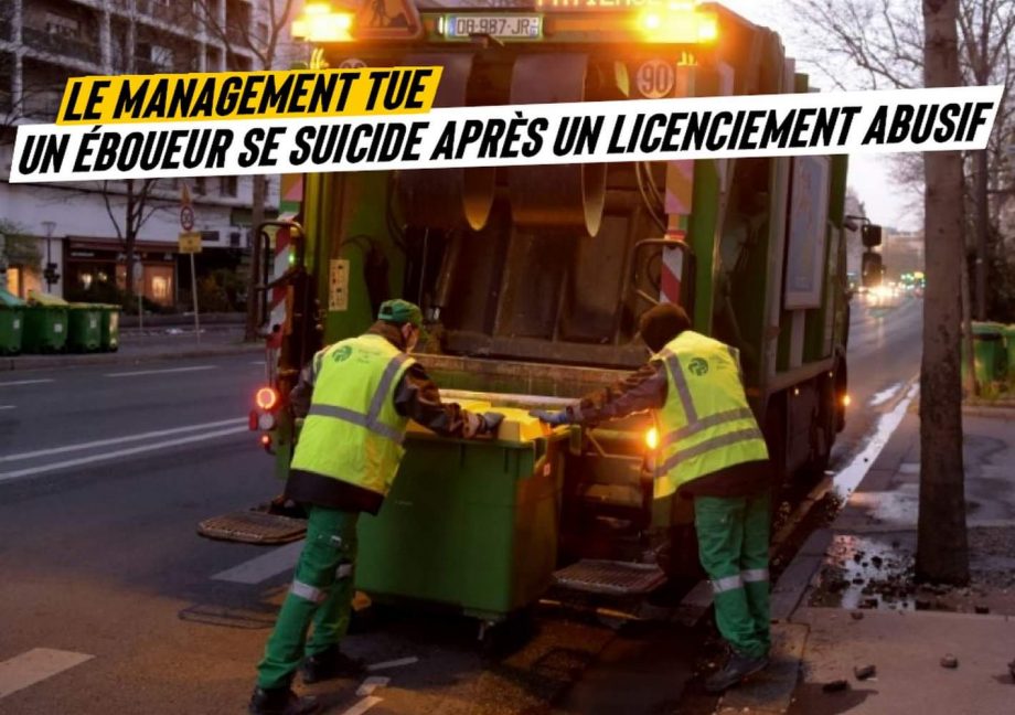 Le management tue : un éboueur se suicide après un licenciement abusif